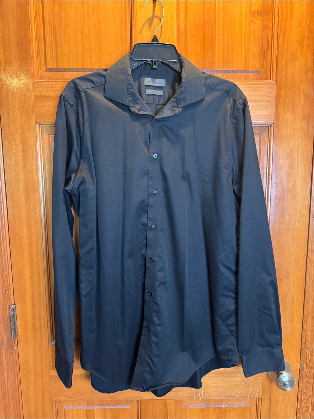 Calvin Klein Infinite Non Iron Long-Sleeve Dress Shirt Men 16.5 36/37 Slim Tall